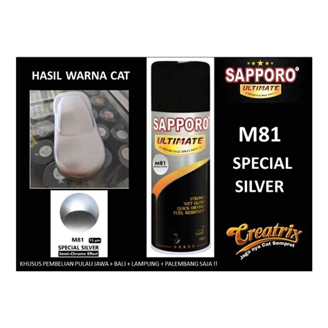 Jual Sapporo Ultimate M81 Special Silver Sapporo Spray Shopee Indonesia