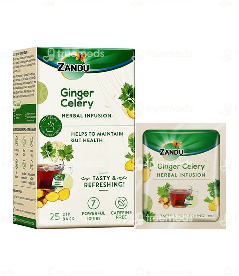 Zandu Ginger Celery Herbal Infusion Sachet Uses Side Effects