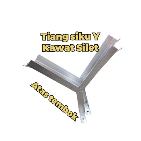 Jual Tiang Siku Y Untuk Pemasangan Kawat Silet Shopee Indonesia