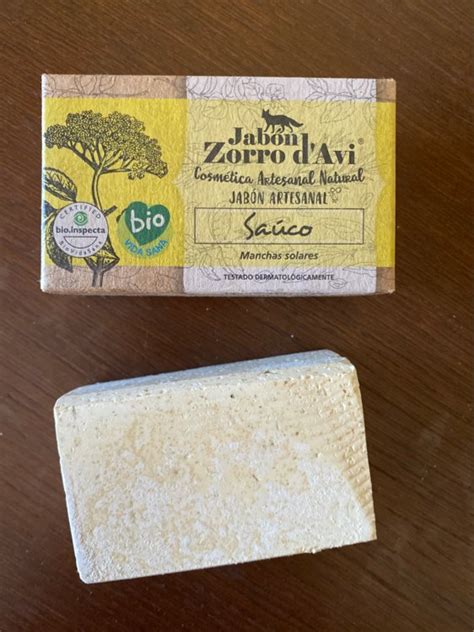 Jabón Zorro d Avi Jabón artesanal Saúco manchas solares 120 gr