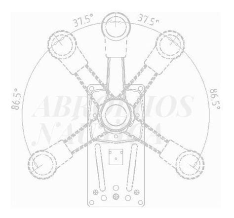 Manete De Comando Lateral B184 Trim Para Motor De Popa ABROLHOS