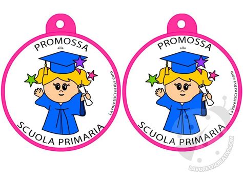 Festa Dei Diplomi Medaglie Per Bambine Lavoretti Creativi