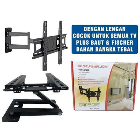 Jual BRAKET TV LED LCD 14 42 INCH WITH ARM LENGAN DINDING BRACKET