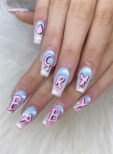 Melanie Martinez Cry Baby Pastel Acrylic Nails Baby Nails Nails