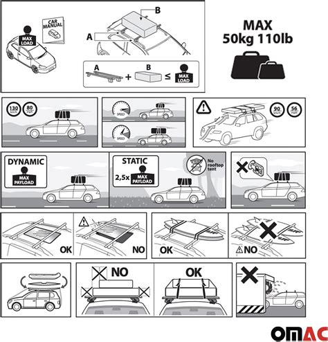 OMAC Juego De Barras Transversales De Techo Liso Para Mazda CX 30 2020