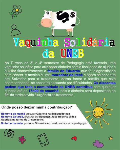 Vaquinha SolidÁria Da Uneb Uneb Campus Xvi IrecÊ