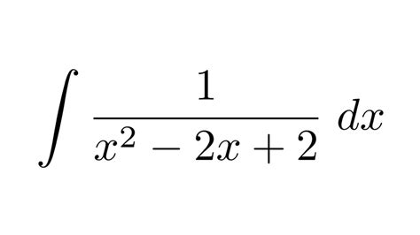 Integral Of 1 X 2 2x 2 Substitution Youtube