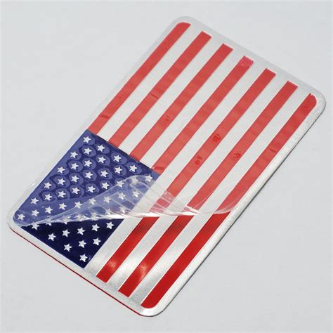 Wholesale BRAND Metal Car Sticker American Flag Car Sticker Pack JDM ...