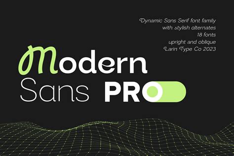 Modern Sans Font By Pasha Larin · Creative Fabrica