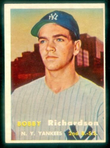 1957 TOPPS 286 BOBBY RICHARDSON EXMT EBay