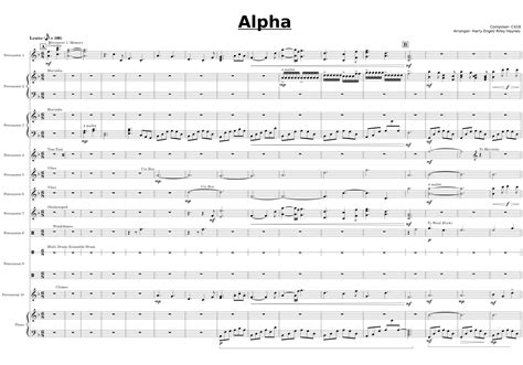 Alpha C418 Sheet Music For Piano Xylophone Drum Other Percussion