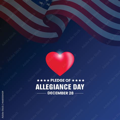 Pledge of Allegiance Day. Pledge of Allegiance creative banner, poster ...