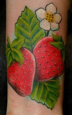 Tattoo Erdbeeren Ideen Erdbeeren K Rperkunst Obst Tattoo