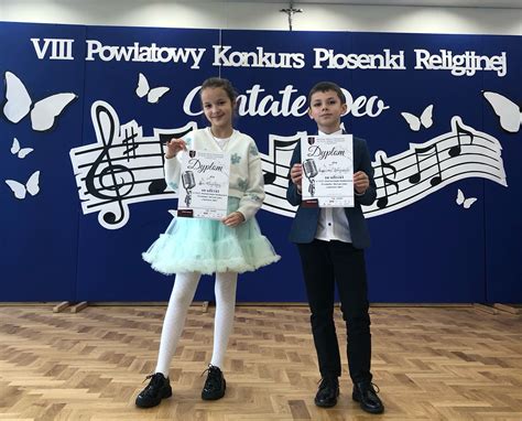 Sukces naszych uczniów w Powiatowym Konkursie Cantate Deo Szkoła