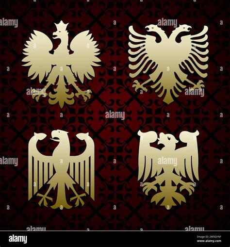 Heraldic symbols of an eagle vector Stock Vector Image & Art - Alamy