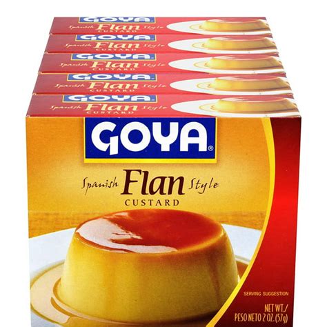 Goya Flan Ready Mix For 4 Servings 2 Oz Pack Of 5