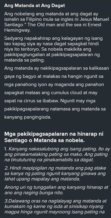 3 Ano Anong Pakikipagsapalaran Ang Hinarap Ni Santiago Ang Matanda