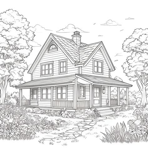 Best House Coloring Pages (Free Printable PDF)