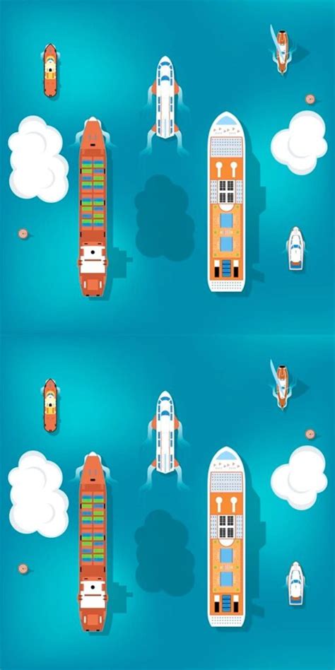 Set of Vector Ships. Top View – MasterBundles