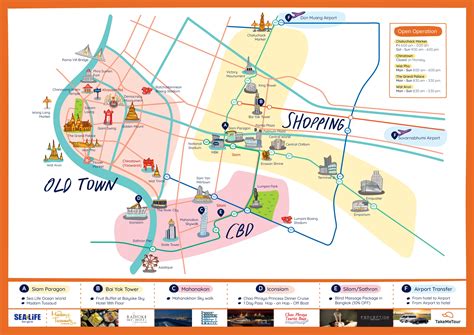 Hi! Here is our Bangkok Attractions Map which we zoom-in details of