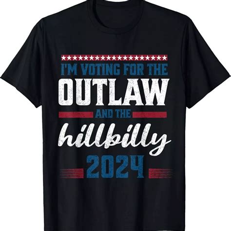 Trump Vance 2024 Outlaw Hillbilly Vintage Us Flag T Shirt