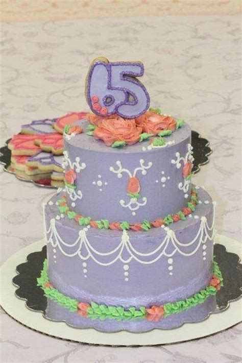 65th Birthday Cake - Decorated Cake by 3DSweets - CakesDecor