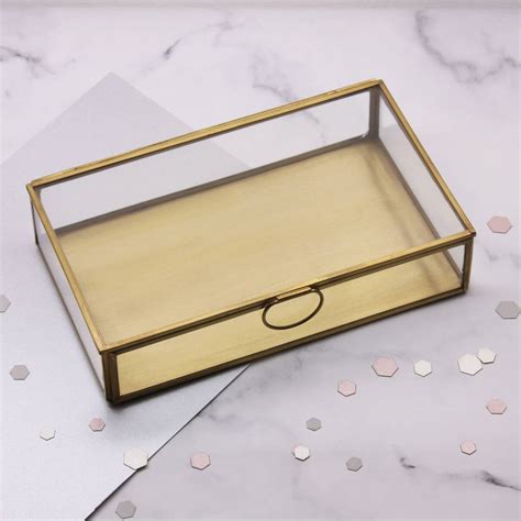 Personalised Rectangular Glass Keepsake Box By Maria Allen Boutique