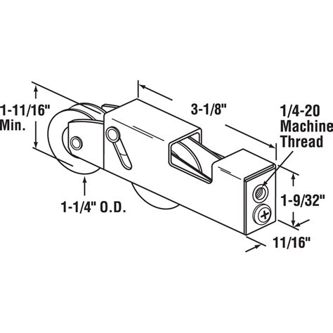 D In Nylon Ball Bearing Sliding Door Tandem Roller