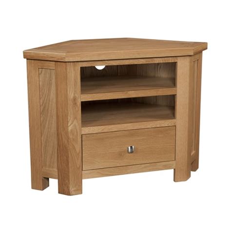 Dawlish Light Oak Corner Tv Unit Kennedys Furniture Clacton On Sea