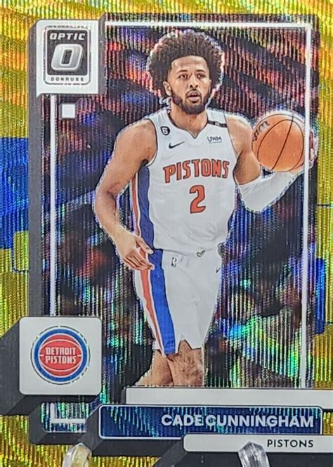 Cade Cunningham 2022 Optic 92 Gold Wave 10 Price Guide Sports Card