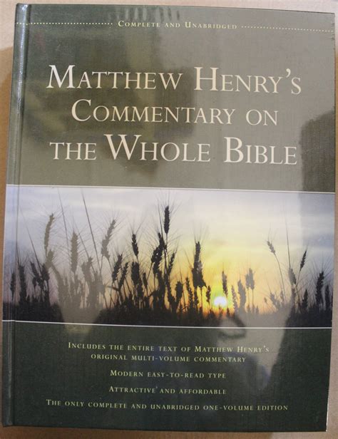 Matthew Henry's Commentary of the Whole Bible | Bible Society of Ghana