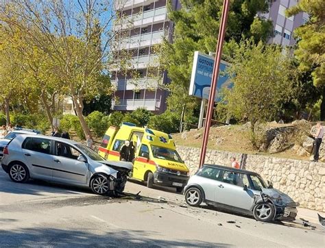 Slobodna Dalmacija Uslijed Sudara U Ulici Matice Hrvatske Ozlije Ene