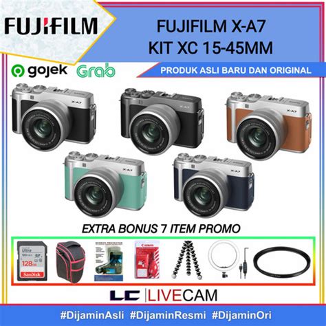 Jual FUJIFILM X A7 KIT 15 45MM OIS PZ KAMERA FUJIFILM XA7 KIT 15 45MM