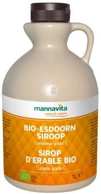 MANNAVITA SIROP D ÉRABLE GRADE C 1000 ML Supplementencenter be