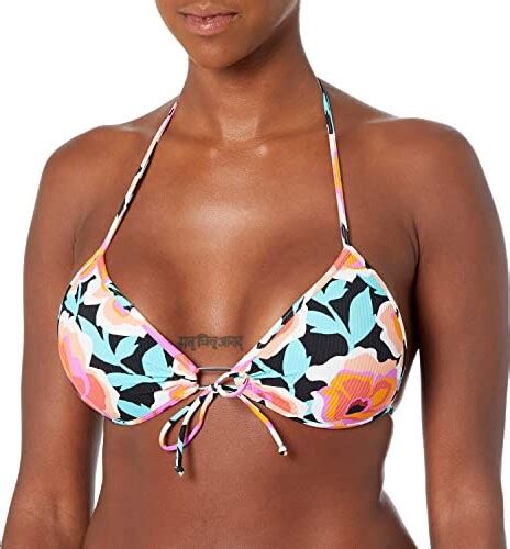 EIDON Women S Summer Molded Cup Push Up Triangle Bikini Top Swimsuit