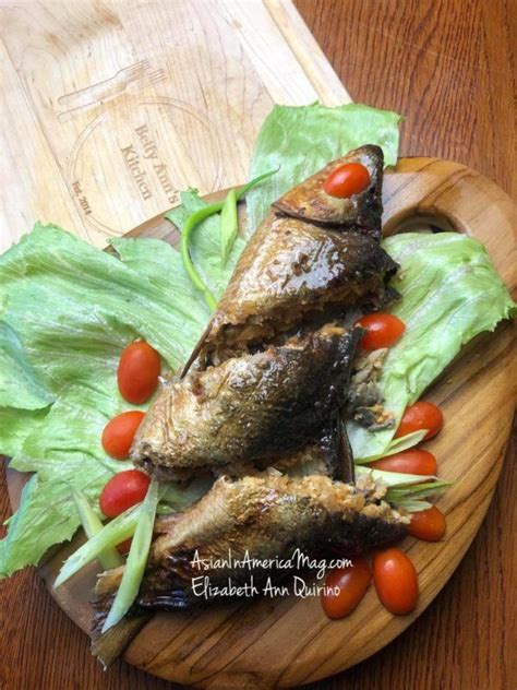 Rellenong Bangus Filipino Stuffed Milkfish Recipe Shellfish