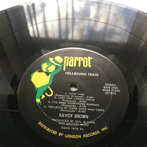 Savoy Brown Hellbound Train St Press Usa Parrot Vinyl Lp Xpas