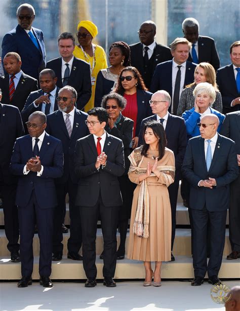 Le Président Andry Rajoelina et la Première Dame à la cérémonie d