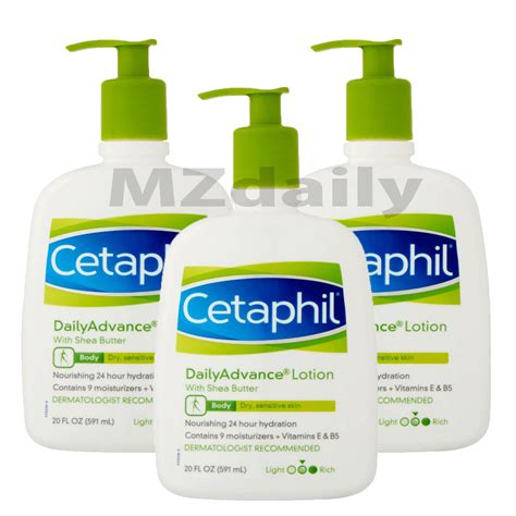 Set Of 3 Cetaphil Moisturizing（green Lotion Us Formula 591ml