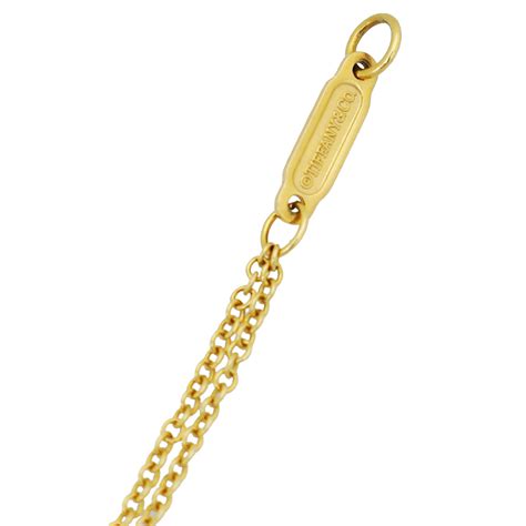 Tiffany And Co 18k Yellow Gold Infinity Double Chain Bracelet The Closet