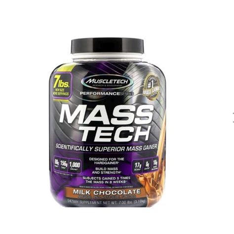 Muscletech Mass Tech Scientifically Superior Mass Gainer Packaging