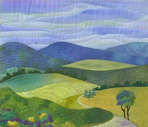 Landscape Quilt Oh I Love How Simple And Calming This One Is