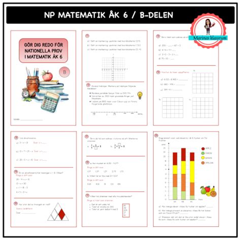 Nationella prov åk 6 matematik B delen Teach Academy