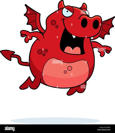 An illustration of a cartoon devil flying and smiling Stock Vector Image & Art - Alamy