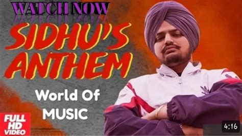 Sidhu S Anthem Official Video Sidhu Moose Wala Ft Sunny Malton And Byg Byrd Minku Jhansi