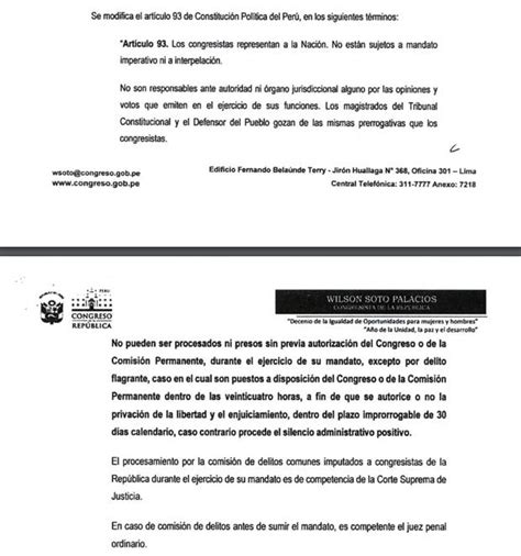 Congreso Busca Restituir La Inmunidad Impunidad Total Los Peligros Y