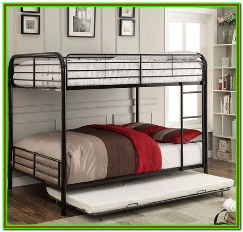 Metal Twin Over Full Bunk Bed With Trundle - Bedroom : Home Decorating ...