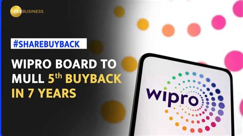 Wipro Shares Jump As It Company Mulls To Consider Fifth Share Buyback