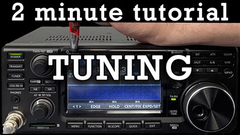 2 Minute Tutorial Internal Antenna Tuning On Icom 7300 YouTube