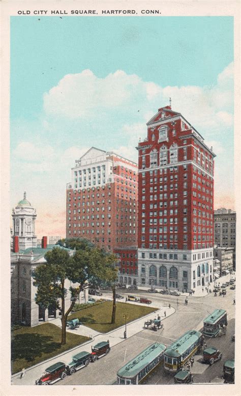 Old City Hall Square, Hartford – CT Postcards.net